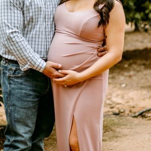 Mauve Windsor Maxi Dress